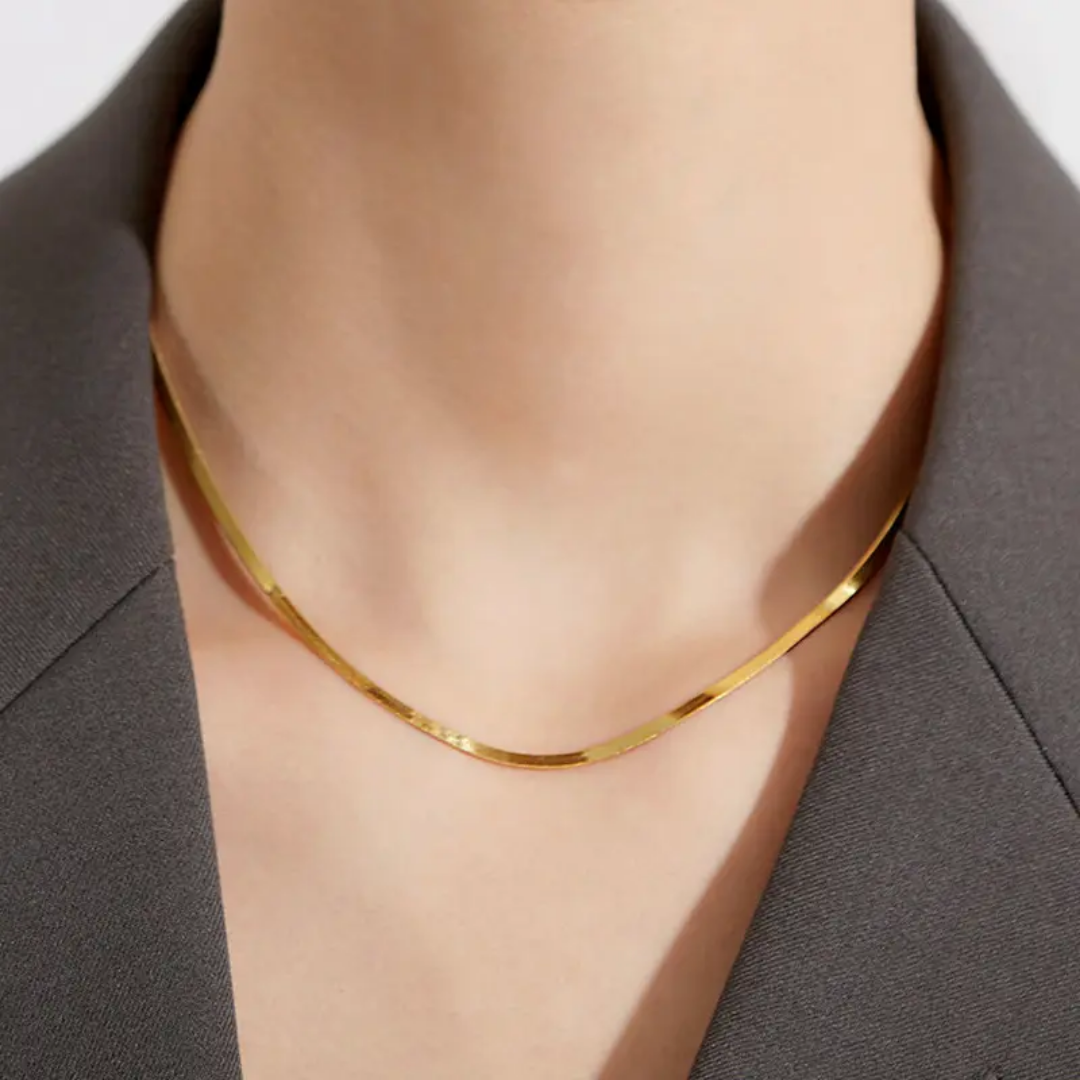 Solara Herringbone Necklace