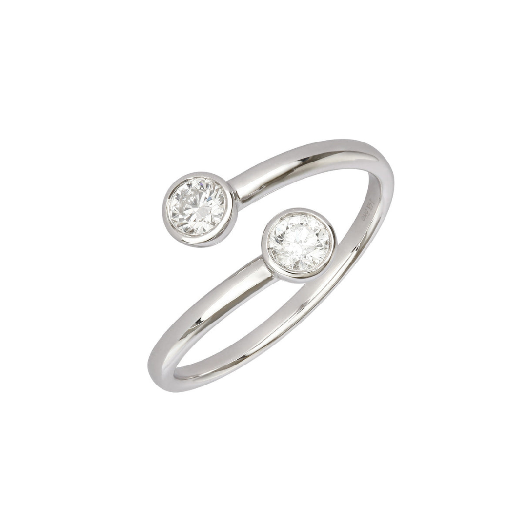 Vera Dual Stone Open Ring