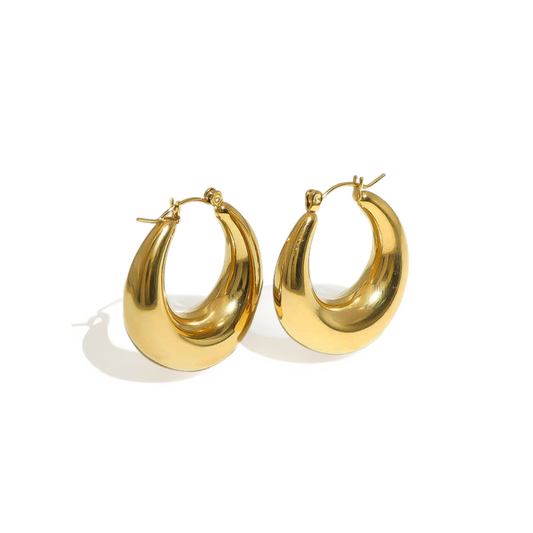 Aurora Bold Dome Hoop Earrings