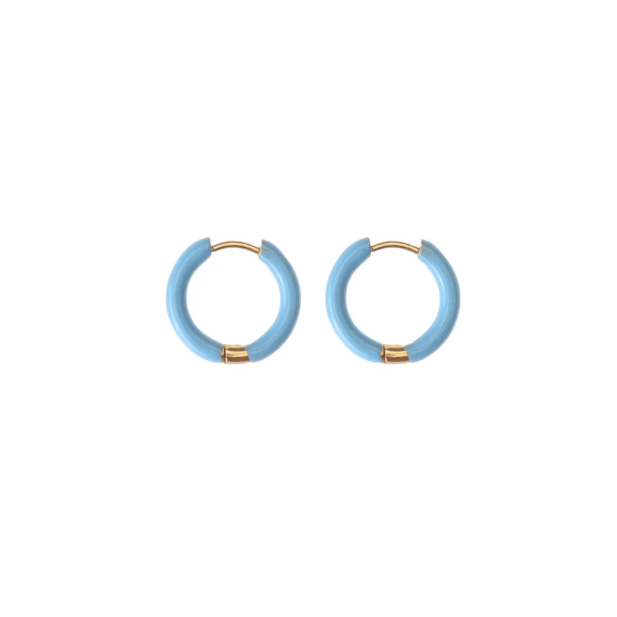 Capri Enamel Hoop Earrings