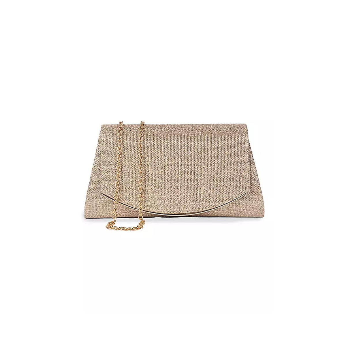 Luna Beaded Gold Clutch