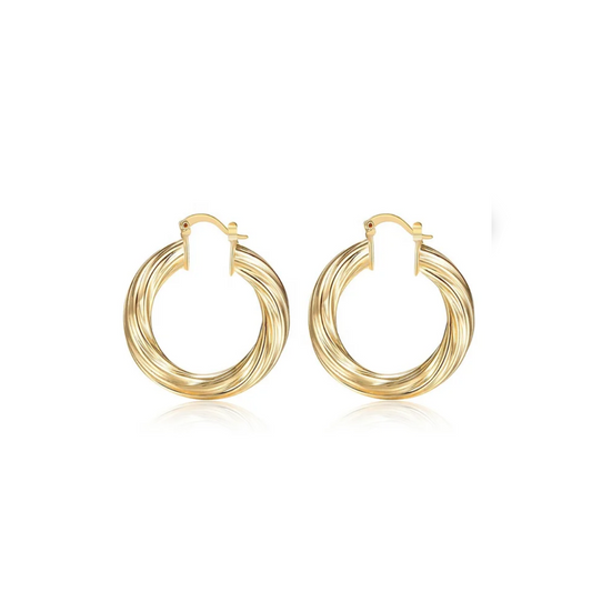 Verona Twisted Hoop Earrings